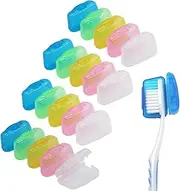 V-TOP 20 Pack Travel Toothbrush Head Covers, Portable Toothbrush Pod Caps Case Protector for Home and Outdoor