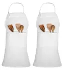 2 Pack Adjustable Bib Apron with Pockets - Chef Cooking Kitchen Aprons for Wo...