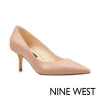 在飛比找momo購物網優惠-【NINE WEST】ARLENE小羊皮純色尖頭高跟鞋-杏桃