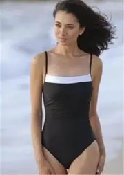MIRACLESUIT KARA MIRACLE BLACK PINK WHITE SWIM SUIT U/W SWIMMING COSTUME BATHERS