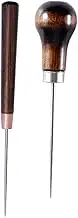 Tofficu Sewing Accessories Kit 2pcs Wood Handle Awls Stitch Unpicker for Shoes and Leather Repair