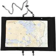 Portable Clear Waterproof Map Case Foldable Map Pack Dry Bag Protector Pouch for Camping, Hiking, Documents, Electronics, Emergency, Outdoors, Not Including Map, Clear