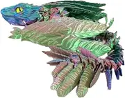 Feathered Wyvern Dragon,3D Printed Dragon, Articulated Dragons with Wings, 3D Printed Toys, Desktop Pet - Perfect for Fantasy Enthusiasts (colorful)