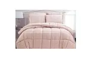 Seersucker Comforter Set King Light Pink