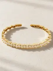 [Suzanne Kalan] Suzanne Kalan - 18-karat Gold Diamond Bangle - One size One size Gold