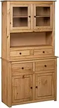 Highboard 93x40.5x180 cm Solid Pine Panama Range,Rustic Pine Wood Highboard with Storage for Home Decor and Organization Living Room Furniture