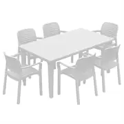 Keter Futura/Chloe Dinning Set - White