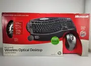 Microsoft Wireless Optical Desktop Comfort Edition Keyboard Mouse NEW
