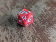 BOROS-Gatecrash Spindown Life Counter D20 Dice MTG Magic the Gathering RED/WHITE