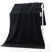 AIMALL Microfiber Towel 35x75cm Black, Multi-Purpose Gym, Sport, Travel, Camping, Swimming, Quick-Drying, Lint-Free, Absorbent, Lightweight Microfibre Towel