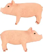 Pig Statue Cute Lifelike Look Weatherproof Long Lasting Resin Stable Baby Pig Figurine for Garden Patio Backyard