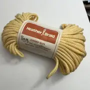Vintage Heather Braid Macrame Cord 8mm 60 Yds Knotting Weaving Craft Knit Beige