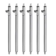 6pcs Quick Release Spring Bar 1.5mm Dia 24mm Width Stainless Steel Watch Pins