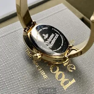 Vivienne Westwood 薇薇安女錶 22mm, 32mm 銀橢圓形精鋼錶殼 白金色簡約, 中三針顯示錶面款 VW00008