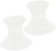 BESTYASH Crystal Scraping Plate 2pcs Mushroom Shape Massage Stones Manual Massager Tool Face Neck Body Massage