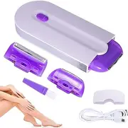 ANRUI Sunday SKN Silky Smooth Hair Remover, Eraser Painless Removal, Rechargeable Epilator Touch Remover - Light Technology Remove, Apply to Any Part of The Body