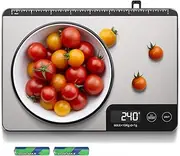 Amiloe MAX 33lb Kitchen Scale with Measure Length(8inch), Food Scales Digital Weight Grams and Oz with Shrink Hook, 6 Units, Tare Function, High Precision to 1g/0.1oz for Baking and Cooking
