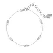 GEORGINI NOEL NIGHTS SNOW DROP BRACELET SILVER