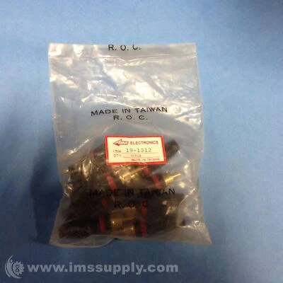 Aim Electronics 19-1312 RF Connectors/Coaxial Connectors RCA Plug FNFP