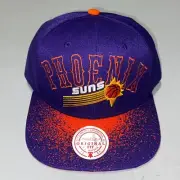 NWT Mitchell & Ness Phoenix Suns NBA Spray Snapback Original Fit Purple & Orange