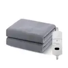 Electric Heating Blanket Automatic Thermostat Double Body Warmer Bed Mattress EU