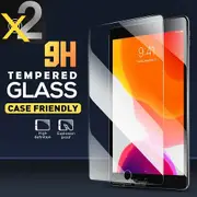 [2 Pack] For Apple iPad 7 7th Gen Generation 10.2 2019 Tempered Glass Screen Protector - Case Friendly