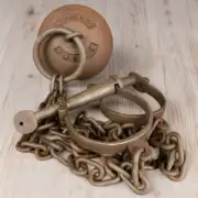 Alcatraz Prison San Francisco Cast Iron Working Ball & Chain (28" Long)