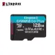 【Kingston 金士頓】Canvas GO! Plus microSDXC UHS-I U3 V30 A2 128GB 記憶卡(SDCG3/128GB)