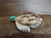 Native American Zuni Indian Shell Turtle Fetish by Boone
