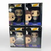 Funko POP Pin Seinfeld Set of 4 Elaine Jerry-Puffy Shirt Kramer George