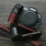 適用佳能R5相機包CANON EOS R6二2保護套 R7底座半套 真皮R8皮套