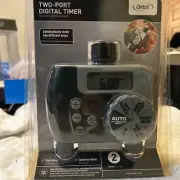 ORBIT Two-Port Digital Timer Hose Automatic Water 56503 Rain Delay Outlet New