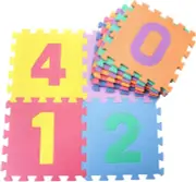 Puzzle Mats for Floor 10 Pcs Interlocking Foam Tiles, Kids Foam Play Mat 11.8" S