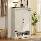 Shoe Cabinet 6-Tier Wooden Shoe Rack Storage with Adjustable Shelves for Hallway