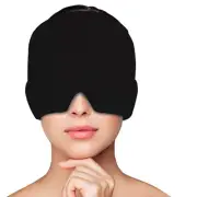 Headache and Migraine Relief Hat Gel Ice Eye Mask or Cap Hot Cold Therapy Sinus
