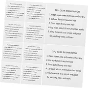 KITANDOVE 10pcs TPU Repair Patch Self-Adhesive Swimming Ring Patch for Inflatable Toys Waterproof Elastic Easy to Use Repair Tape