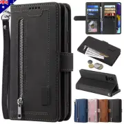 Leather Flip Case Zipper Wallet Cover For OPPO A80 A38 A58 A78 A96 Find Reno 12F