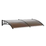 VEVOR Window Door Awning Canopy 965 x 1987 mm, UPF 50+ Polycarbonate Entry Door Outdoor Window Awning Exterior, Front Door Overhang Awning for Sun Shu
