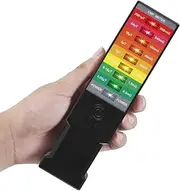 Electromagnetic Radiation Detector Handheld EMF Reader Battery Operated EMF Meter Tester Portable 9 LED Gauss Meter Magnetic-Field Monitor for Home Computer Hair Dryer Fulasun(black)