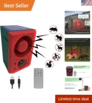 Customizable Solar Motion Sensor Alarm – Record Sounds to Scare Off Intruders