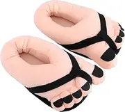 Funny Toe Slippers For Adults - Feet Anti-Slip Soft Cotton Warm Slippers,Plush Home Slippers For Men Relaxing, Fuzzy Slippers Women For Winter And Fall Fulenyi