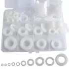 600Pcs Nylon Flat Washers Assortment Kit 10 Sizes For Screws And Bolts M2-M14