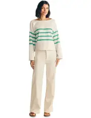 [Faherty] Sport Jersey Long Sleeve Tee in Green