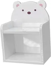 UPKOCH Tiny House Bookshelf Acrylic Mini Furniture Set Mini Bookcase for Dollhouse Decorative Storage Rack 1pc Miniature Decor