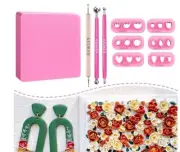 Keoker Polymer Clay Tools Set Mini Petal Set Flowers Pad & Ball Tool For Jewelry