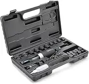 Pneumatic Ratchet Wrench Kit Air Ratchet Wrench Angle Air Impact Wrench Set with Sockets & Bits