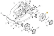 Wheel Lawn Mower A Push Models A340 XP36E SPL360 322686103/0 STIGA