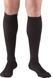 TRUFORM Men's Dress Socks 20-30mmHg (Black) Small