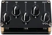 Ultra Low-Noise Audio Mixer, 4 Channel Line Multi-Device Mixer for Sub-Mixing for Small Club or Bar