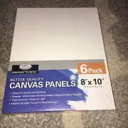 New Sealed Royal Langnickel Canvas Panels 6 Pack 8" x 10"